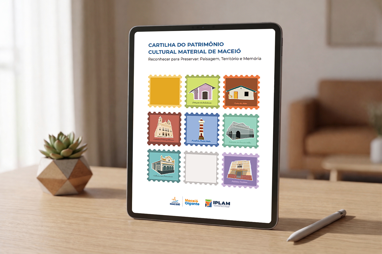 Capa da Cartilha do Patrimônio Material de Maceió